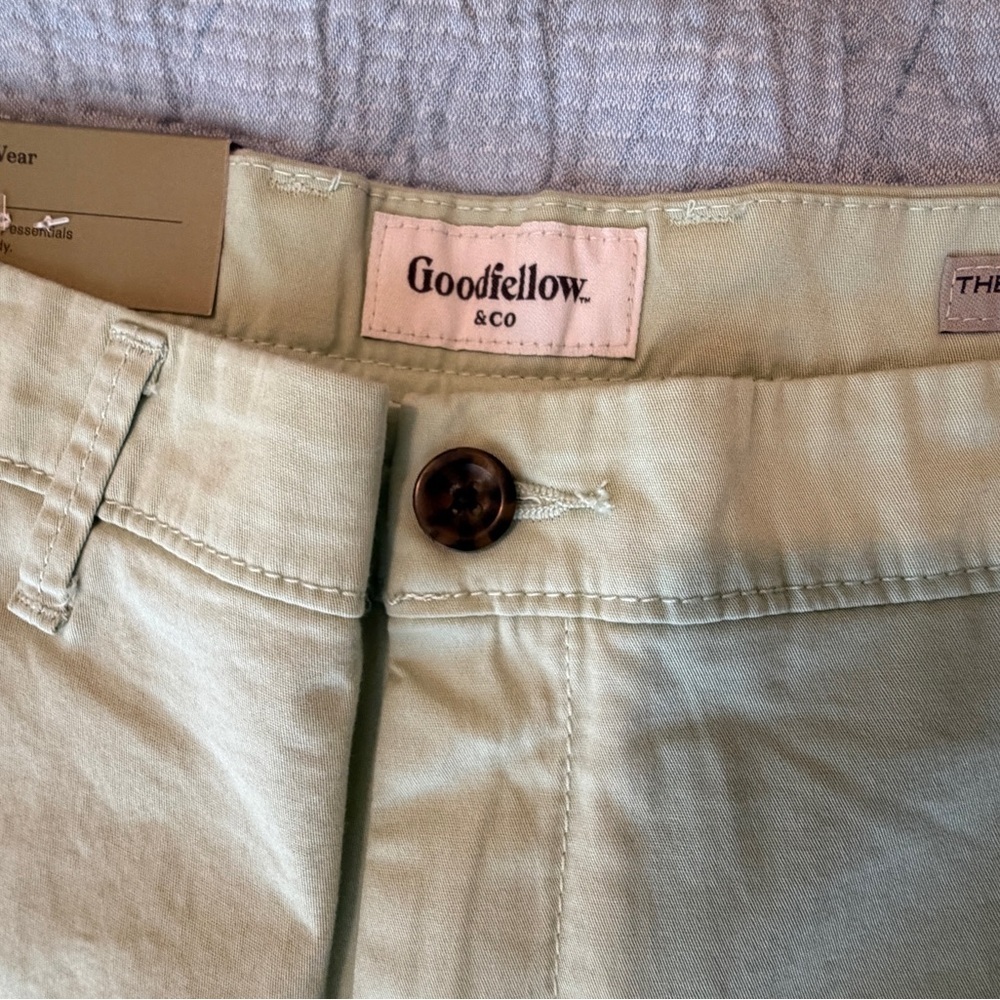 Goodfellow & Co Mint Green Men's Flat Front Shorts - Picture 8 of 8